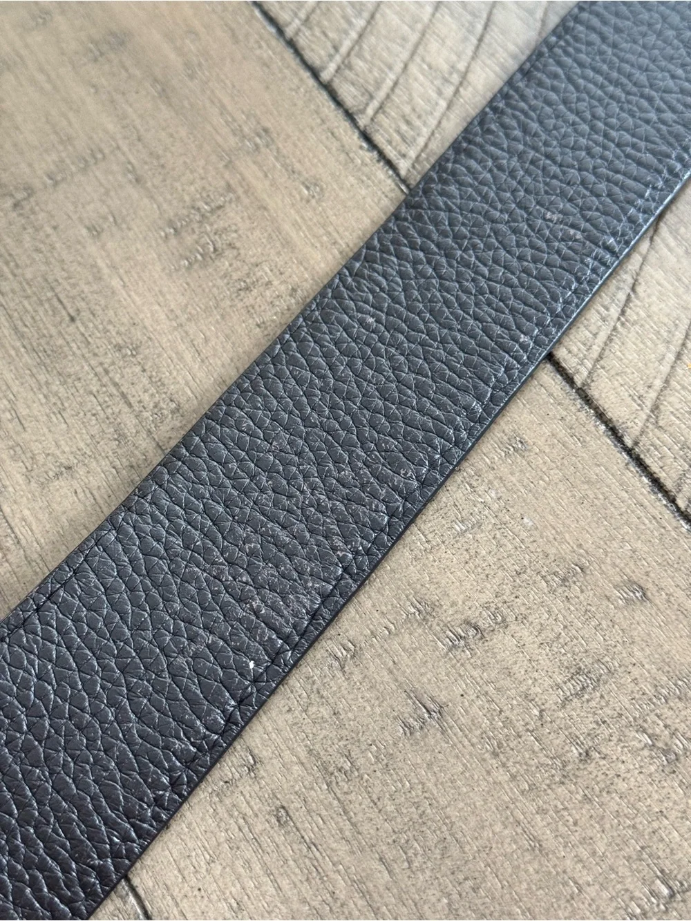 Tom Ford Reversible Leather T-Buckle Logo Black Brown Belt, Size 95